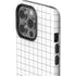 White Grid iPhone 15 Pro Impact Case